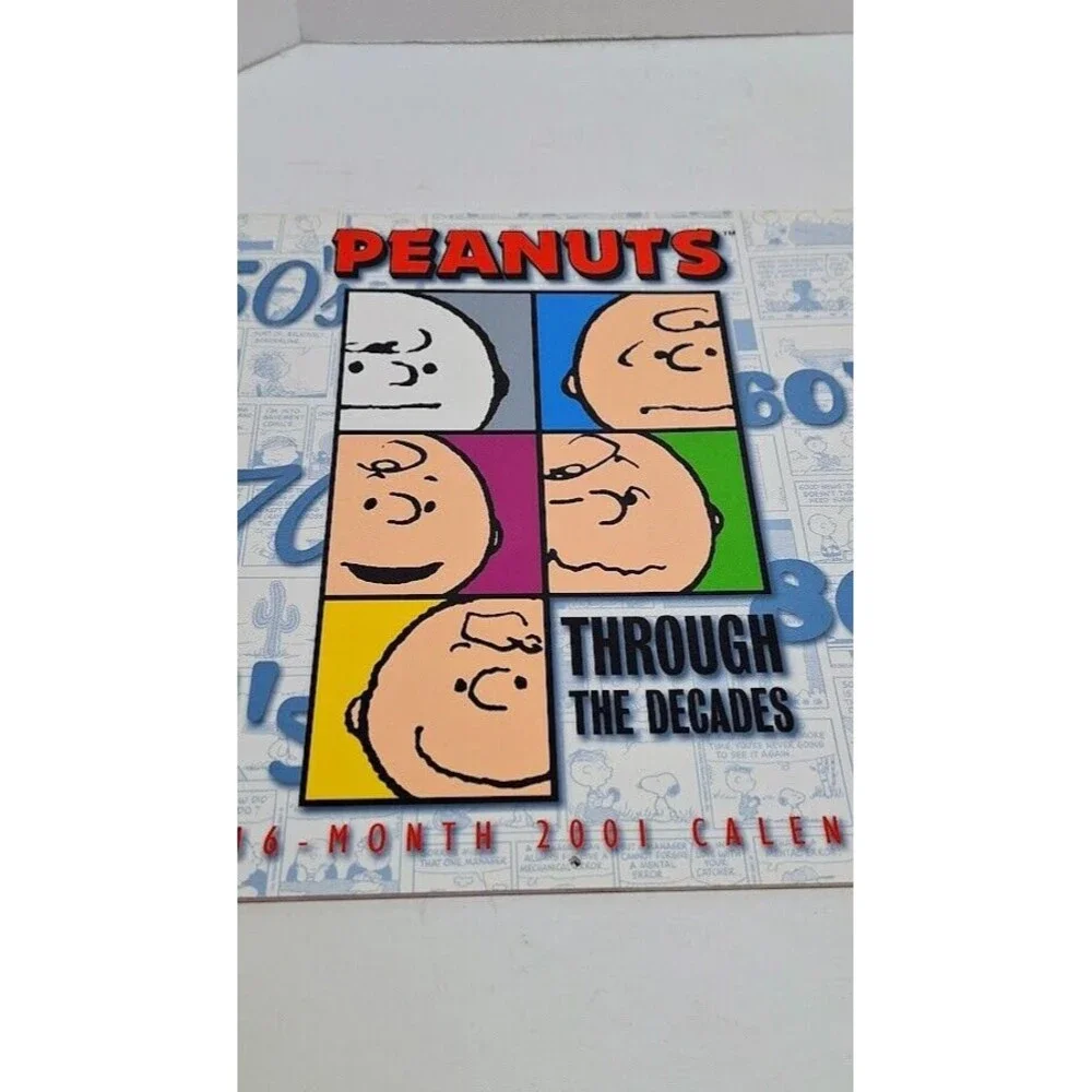 DAY DREAM BRAND SNOOPY PEANUTS THROUGH THE DECADES 2001 WALL CALENDER